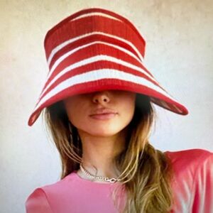 LORNA MURRAY Pampelonne Sanctuary Sun Visor OS Adjustable Tie New w Tags!